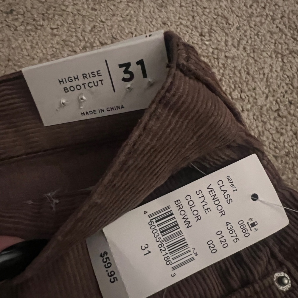 PacSun Women's Boot Cut Jeans in Brown - Picture 4 of 4